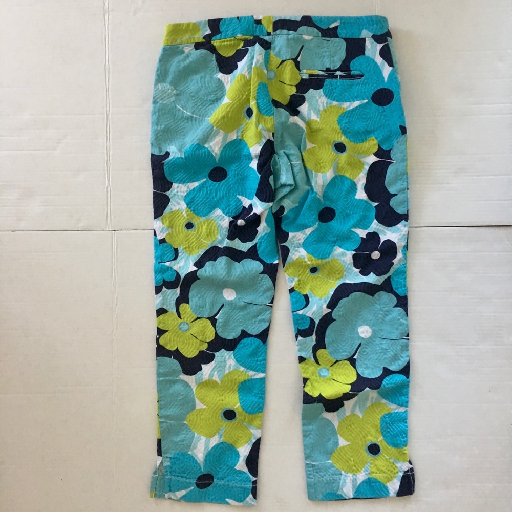 Lilly Pulitzer Textured Cotton Cropped Pants - Picture 6 of 7